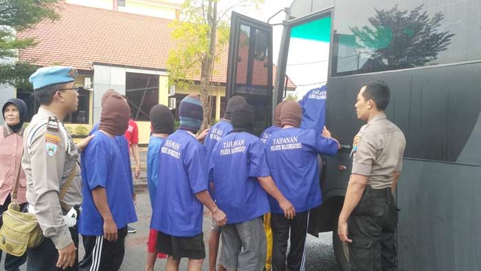 Sebulan, Polres Bojonegoro Ungkap 7 Kasus dengan 20 Tersangka