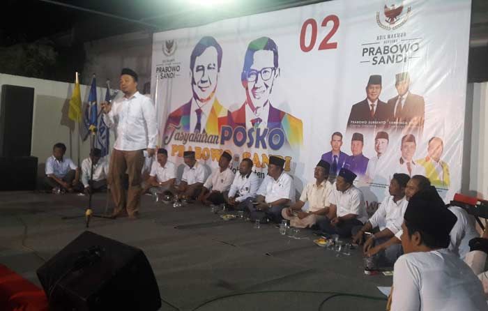 Target Menang 60 Persen, Partai Pengusung Prabowo-Sandi di Gresik Launching Posko Pemenangan