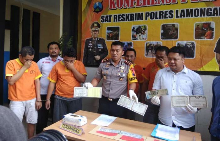 Polres Lamongan Ringkus Komplotan Pemalsuan Dokumen Mobil