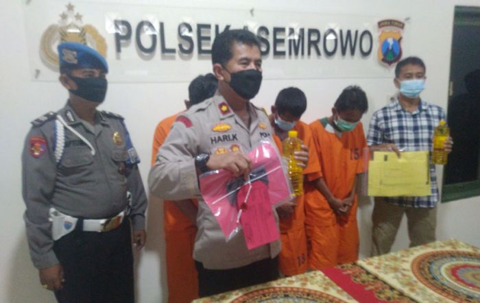 Polsek Asemrowo Surabaya Tangkap Tiga Pelaku Pencurian dan Penggelapan Minyak Goreng Polsek Asemrowo Surabaya Tangkap Tiga Pelaku Pencurian dan Penggelapan Minyak Goreng
