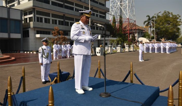 Kepala Staf Koarmada II Pimpin Peringatan HUT TNI ke-74 di Koarmada II
