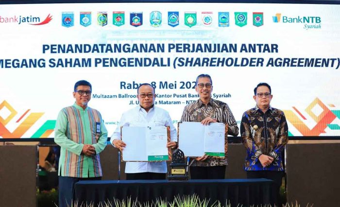 Pj Gubernur Jatim Saksikan Penandatanganan Shareholder Agreement di Mataram