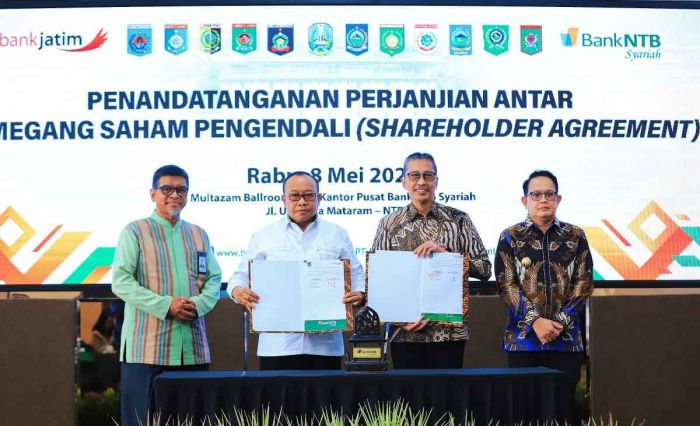 Pj Gubernur Jatim Saksikan Penandatanganan Shareholder Agreement di Mataram Pj Gubernur Jatim Saksikan Penandatanganan Shareholder Agreement di Mataram