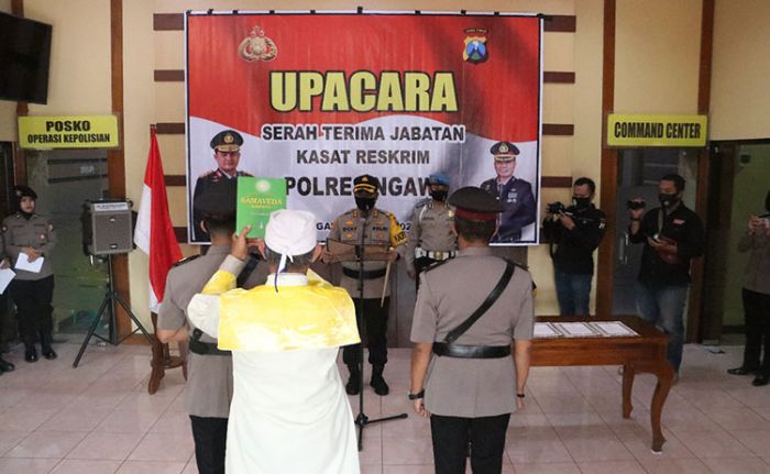 Sertijab, AKP I Gusti Agung Ananta Pratama Jabat Kasatreskrim Polres Ngawi