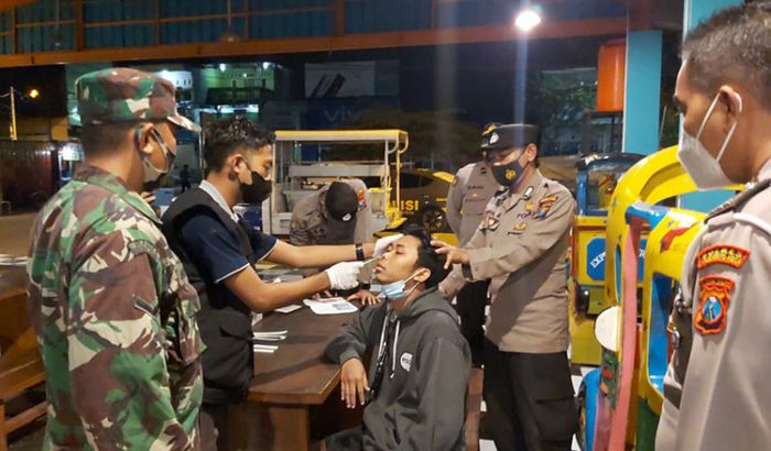 PPKM Level 3, Tim Pamor Keris Polres Mojokerto Kota Giatkan Razia PPKM Level 3, Tim Pamor Keris Polres Mojokerto Kota Giatkan Razia