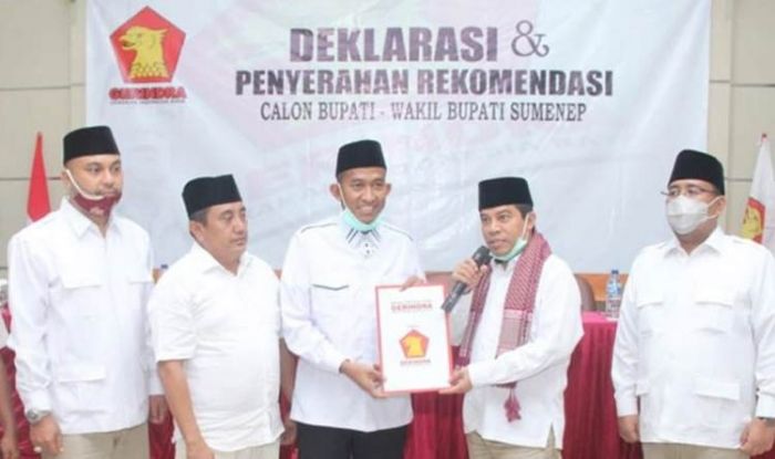 Gerindra Rekom Achmad Fauzi dan Dewi Khalifah di Pilbup Sumenep