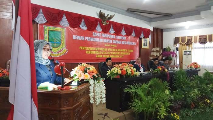 Sidang Paripurna Istimewa DPRD Atas LKPJ Wali Kota Mojokerto 2017