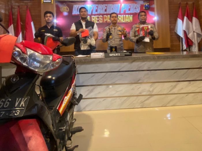 Polres Pasuruan Tangkap Dua Pelaku Curanmor yang Beraksi di 30 Lokasi
