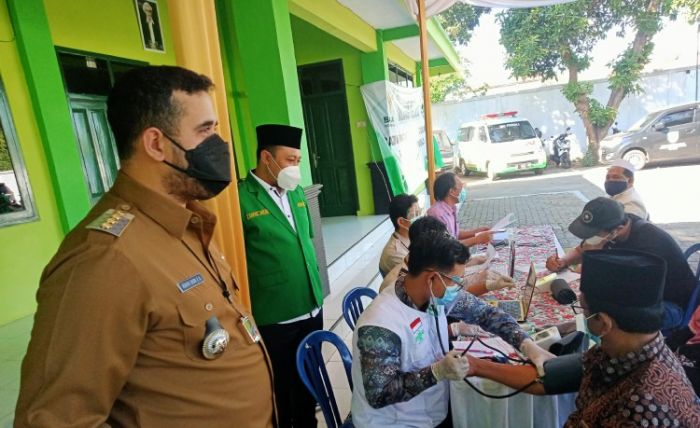 Gelar Vaksinasi Covid-19, GP Ansor Kota Probolinggo Jaring Ratusan Peserta