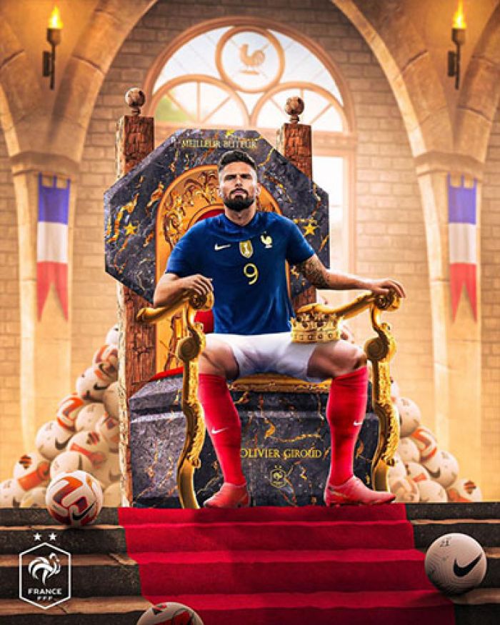Olivier Giroud Top Skor Sepanjang Masa Prancis Usai Cetak Gol ke Gawang Polandia Olivier Giroud Top Skor Sepanjang Masa Prancis Usai Cetak Gol ke Gawang Polandia