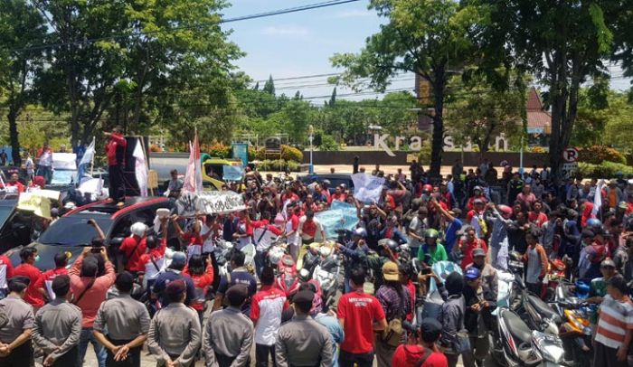 Buntut Pengusiran Wartawan dan LSM oleh Oknum Inspektorat, Kantor Bupati Probolinggo Diserbu Massa