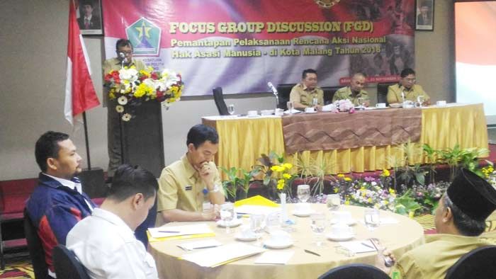 Sambut Hari HAM, Bakesbangpol Kota Malang Gelar FGD