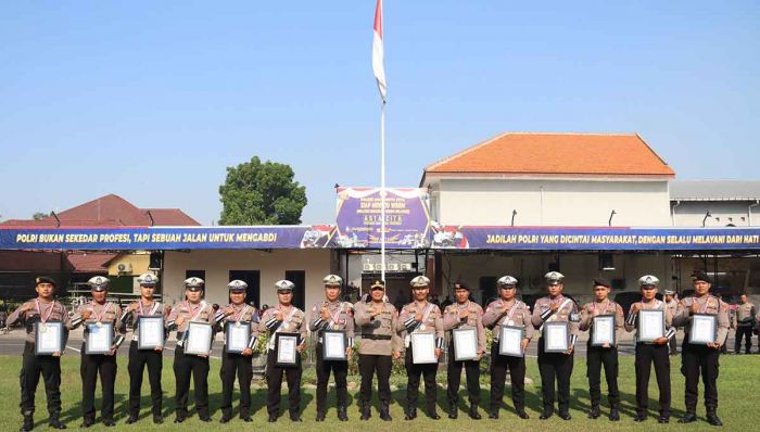 15 Personel Polres Mojokerto Kota Raih Penghargaan
