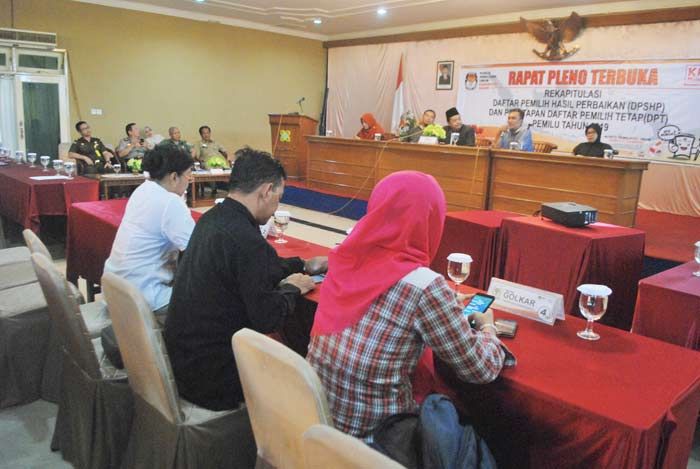 DPT Kabupaten Ngawi untuk Pileg 2019 Ditetapkan Sebanyak 707.004 Pemilih