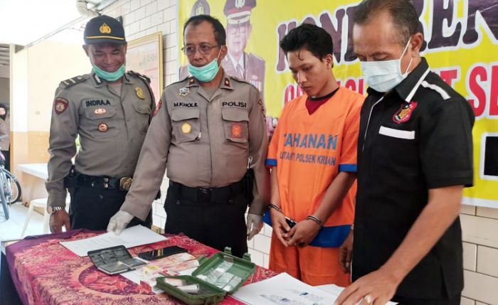 Kepergok Hisap Sabu, Warga Krian Sidoarjo Diamankan Beserta 7 Gram Sabu