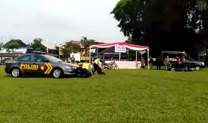 Simulasi Pengamanan Pemilu Diwarnai Insiden Kecil, Begini Penjelasan Polres Blitar Kota Simulasi Pengamanan Pemilu Diwarnai Insiden Kecil, Begini Penjelasan Polres Blitar Kota