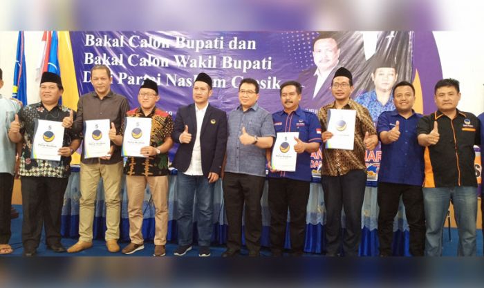 Lima Bacabup dan Bacawabup Nasdem Gresik Sampaikan Visi dan Misi Lima Bacabup dan Bacawabup Nasdem Gresik Sampaikan Visi dan Misi
