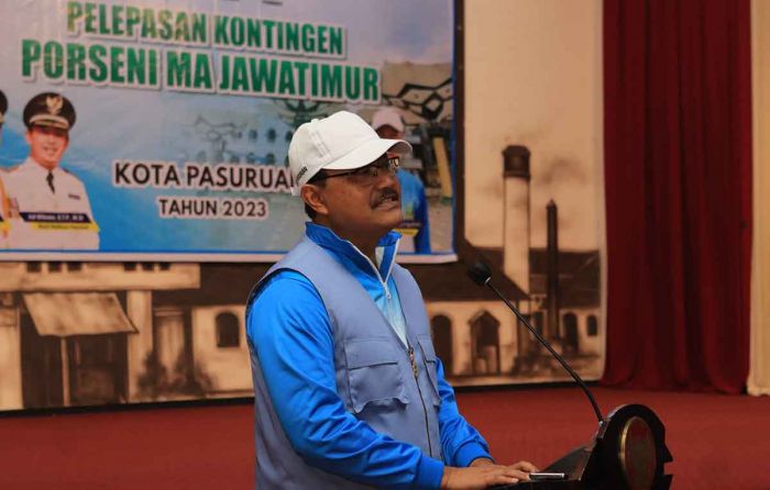 Gus Ipul Lepas Kontingen Porseni MA Jatim 2023, Siap Berlaga di Bojonegoro