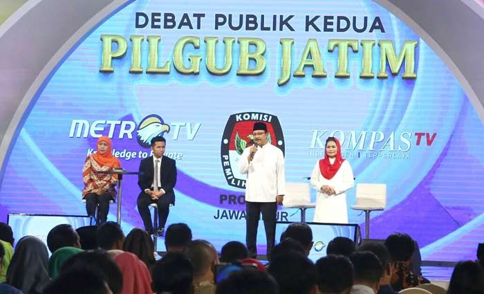 Debat Publik II, Gus Ipul Paparkan Prestasi Ekonomi Jawa Timur