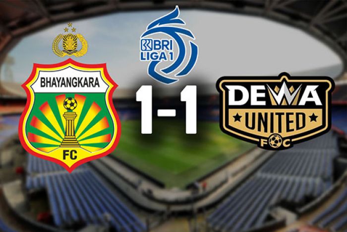 Hasil Bhayangkara FC vs Dewa United: Duel Papan Bawah Berakhir 1-1 Hasil Bhayangkara FC vs Dewa United: Duel Papan Bawah Berakhir 1-1