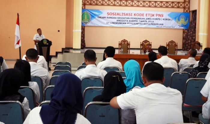 Tingkatkan Kualitas SDM, Korpri Kota Pasuruan Sosialisasikan Kode Etik PNS Tingkatkan Kualitas SDM, Korpri Kota Pasuruan Sosialisasikan Kode Etik PNS
