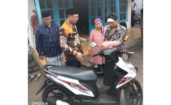 Ketua DPRD Pasuruan Ganti Sepeda Motor Warga Krengi yang Jadi Sasaran Begal