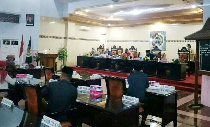 DPRD Mojokerto Gelar Paripurna Nota Penjelasan Bupati atas KUPA dan PPASP 2020