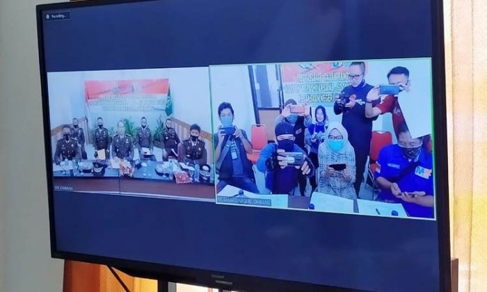 Paparkan Capaian Kinerja, Kejari Jombang Gelar Teleconference