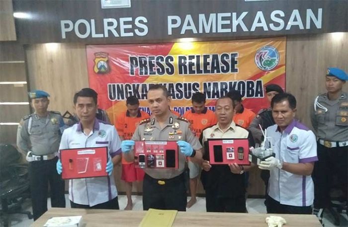 Polres Pamekasan Berhasil Ringkus Empat Tersangka Budak Narkoba Polres Pamekasan Berhasil Ringkus Empat Tersangka Budak Narkoba
