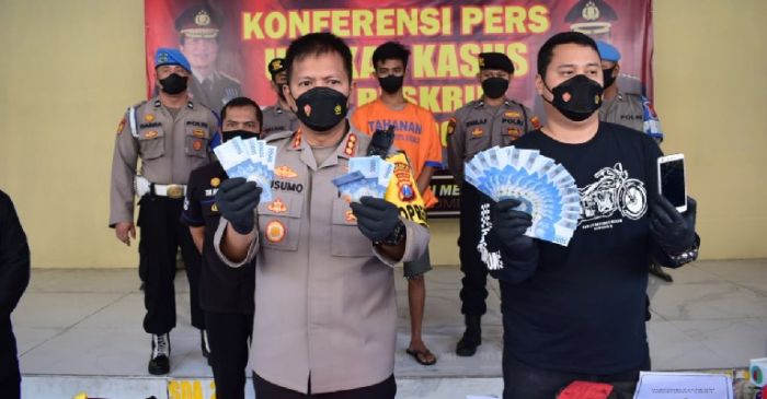 Satreskrim Polresta Sidoarjo Tangkap Pengedar Uang Palsu