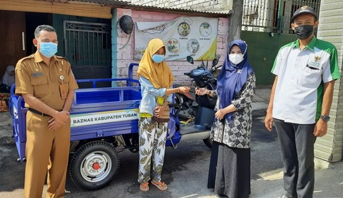 Korban KDRT di Tuban Terima Bantuan Motor Roda Tiga dari Baznas