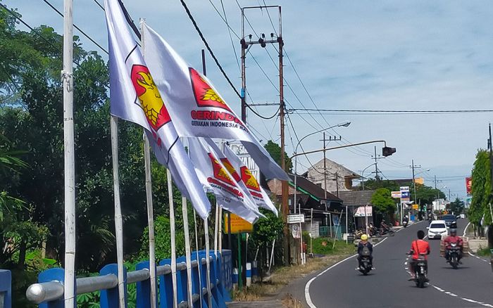 Polisi Dalami Perusakan Bendera Gerindra di Blitar