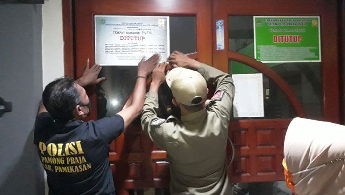 Satpol PP Pamekasan Tutup 4 Tempat Karaoke di Wilayahnya Satpol PP Pamekasan Tutup 4 Tempat Karaoke di Wilayahnya