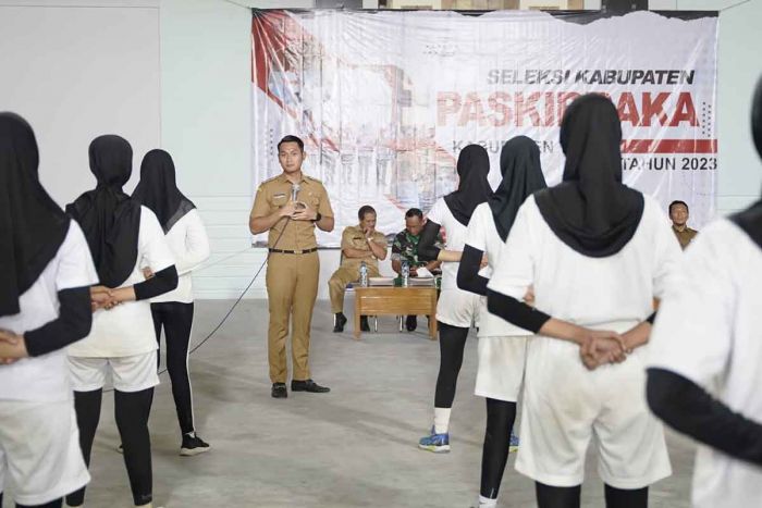 Seleksi Ratusan Calon Paskibraka Tuban, Bupati Lindra Berikan Wejangan Seleksi Ratusan Calon Paskibraka Tuban, Bupati Lindra Berikan Wejangan