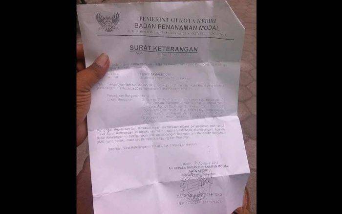 Kadaluarsa, Izin Pendirian Jaringan Biznet di Kediri 