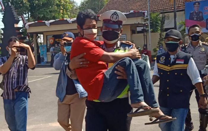 Pemkot Kediri dan Polres Kediri Kota Kolaborasi Gelar Vaksinasi Merdeka Semeru Pada Disabilitas