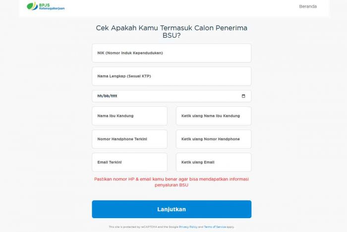 Cara Cek BSU Lewat Website BPJS Ketenagakerjaan Cara Cek BSU Lewat Website BPJS Ketenagakerjaan