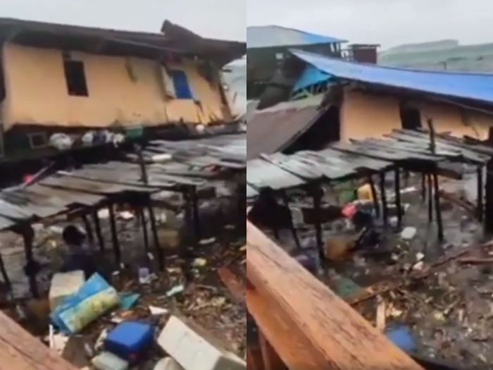 Hujan Angin Ambrukkan 10 Permukiman Warga di Kota Sorong Hujan Angin Ambrukkan 10 Permukiman Warga di Kota Sorong