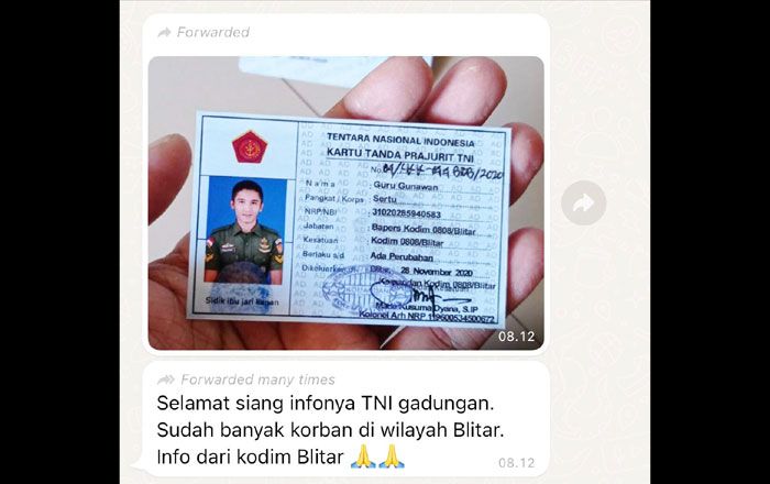 Beredar Kartu Anggota Kodim 0808 Blitar Diduga Palsu, Dandim: Jangan Sampai Ada Korban Beredar Kartu Anggota Kodim 0808 Blitar Diduga Palsu, Dandim: Jangan Sampai Ada Korban