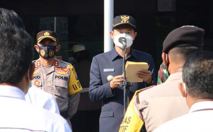Bupati Yuhronur Pimpin Apel Kesiapan Pengamanan Larangan Mudik Lebaran Bupati Yuhronur Pimpin Apel Kesiapan Pengamanan Larangan Mudik Lebaran
