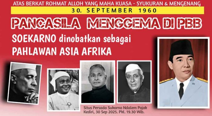 Peringati Pidato Pancasila, Pelbagai Komunitas di Kediri Gelar Doa dan Tasyakuran