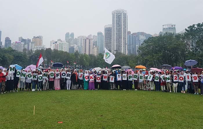 Galang Suara Migran Hong Kong, JKSN Target 80 Persen untuk Menangkan Jokowi