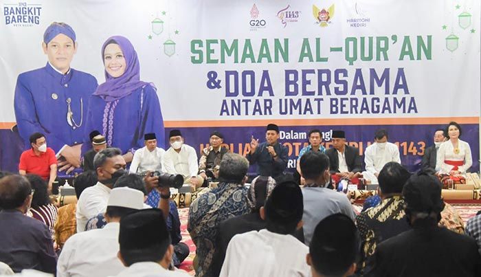 Hari Jadi Kota Kediri ke-1143, Mas Abu Berharap 3 Hal ini saat Doa Bersama Antarumat Beragama