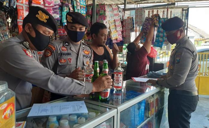 Kembali Razia Miras, Satsabhara Polresta Sidoarjo Sisir Kecamatan Porong dan Tulangan