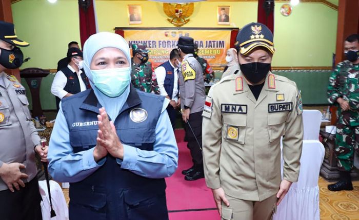 Tinjau KTS di Madiun dan Trenggalek, Khofifah: Bisa Jadi Prototipe PPKM Mikro di Jatim