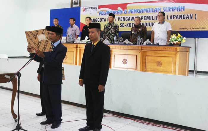 Wali Kota Madiun Hadiri Pelantikan 27 Anggota PPL
