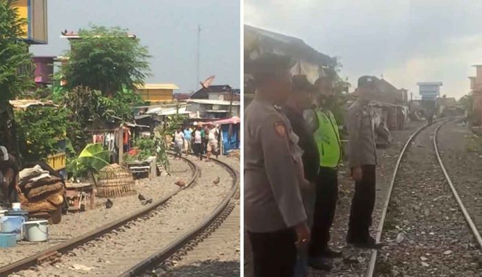Polsek Simokerto Sisir Judi Merpati dan Dadu di Rel Kereta Api Kapasari Gunung Polsek Simokerto Sisir Judi Merpati dan Dadu di Rel Kereta Api Kapasari Gunung
