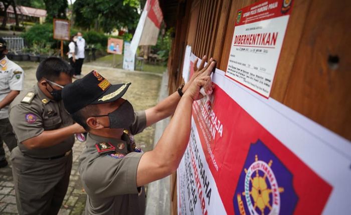 Langgar Aturan PPKM, Satpol PP Kota Madiun Tutup Sementara The Forest Cafe