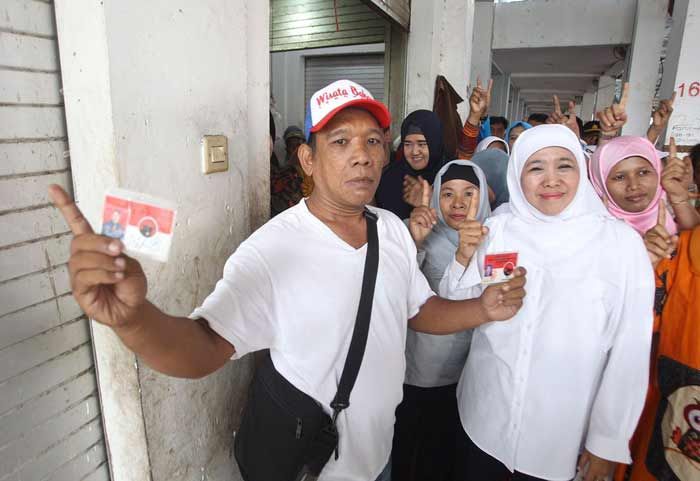 Khofifah Dapat Dukungan Spontan dari Kader PDIP Surabaya