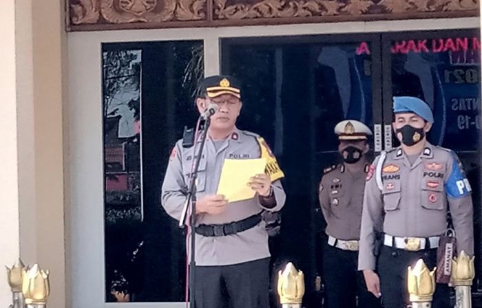 Wujudkan Kamseltibcarlantas, Polres Madiun Kota Gelar Operasi Patuh Semeru 2021